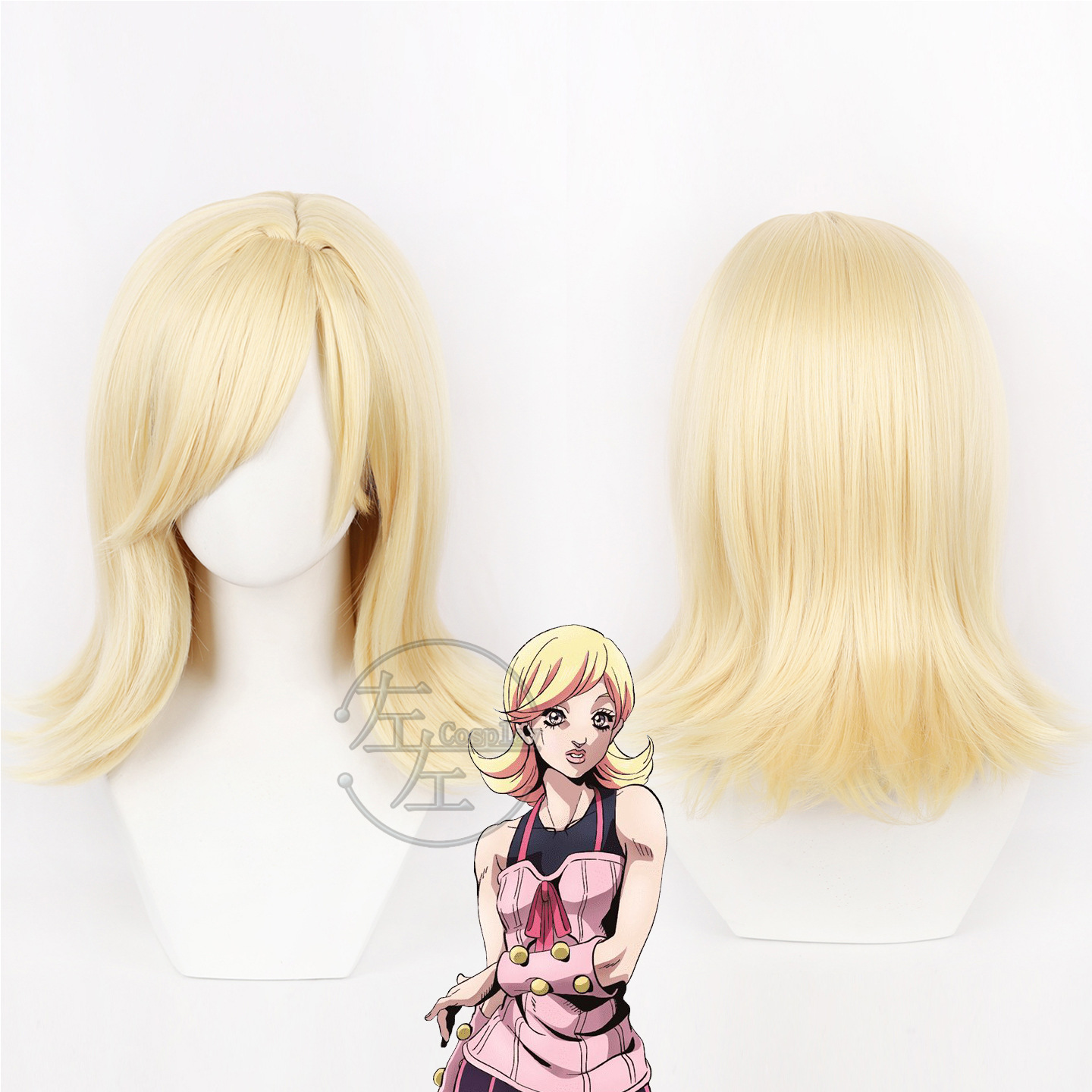 Head Gear Running - Lucy Steel Cosplay Wig Anime JOJO