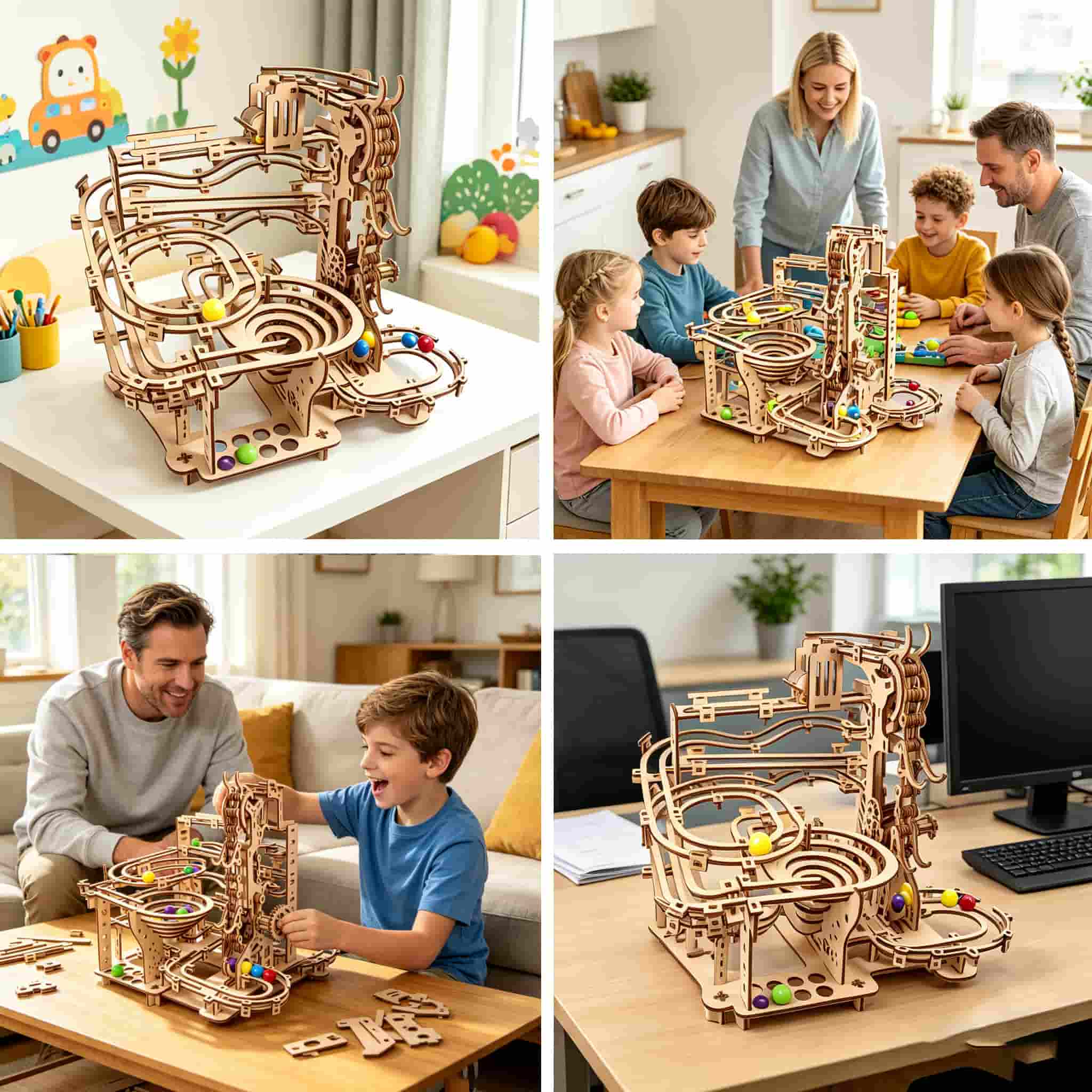 Mechanical Marble Run 3D Woode - đánh giá và giá Running Gear Gifts