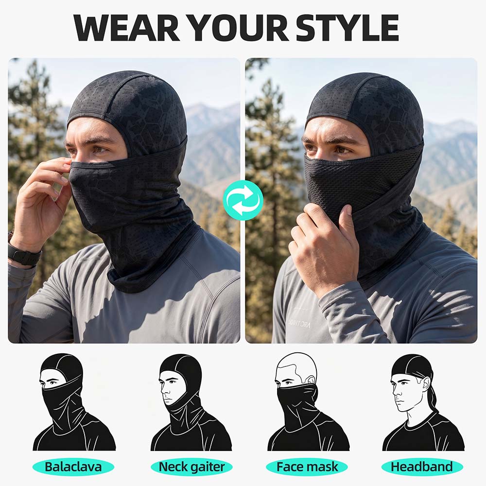 Breathable Balaclava Cap Full  - đánh giá và giá Head Gear Running