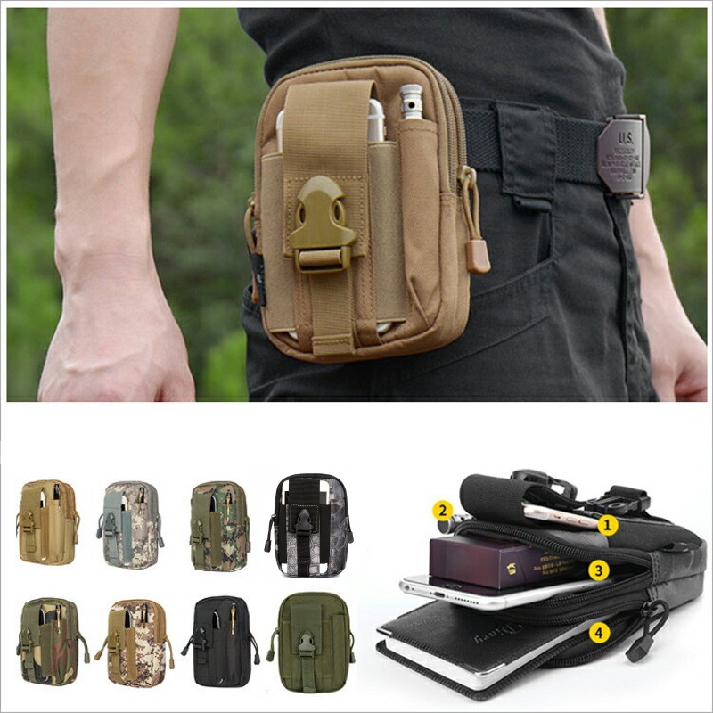 Small Molle Pouch Waist Pack B - đánh giá và giá Running Gear Backpack
