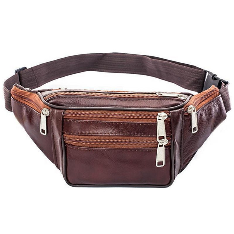 Leather Men Waist Chest Bag Th - đánh giá và giá Running Gear Belt